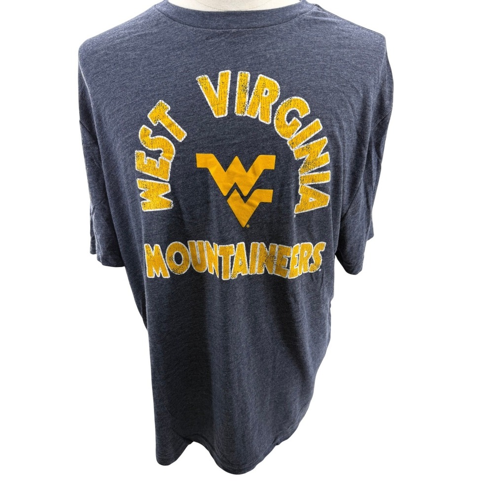 Captivating West Virginia Mountaineers Tee Shirt Heather Navy NCAA Mens XL NEW